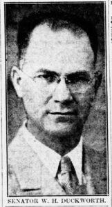 Senator W H Duckworth Ajc Oct 4 1936