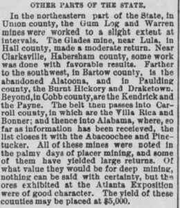 Gum Log And Warren Gold Mines Ajc Jun 23 1882