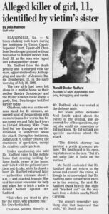 Ronald Radford Alleged Killer Of Girl 11 Identified By Victims Sister Ajc May 1 1990